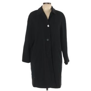 London Fog Black Classic Trench Coat Size L